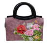 Embroidered Floral Satchel