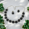 Pave Black Gemstone Necklace
