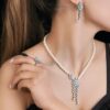 Luxury Floral Pearl Jewelry Set