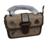 MOSHIONOT Vintage-Inspired Chain Trim Handbag