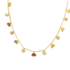 Charming Elephant & Crystal Charm Necklace