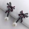 Antique-Inspired Pearl & Stone Dangles