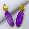 Queen’s Treasure: Golden Topaz & Regal Purple Gems