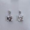 Elegant Clear Swarovski Crystal Earrings with Drop Design
