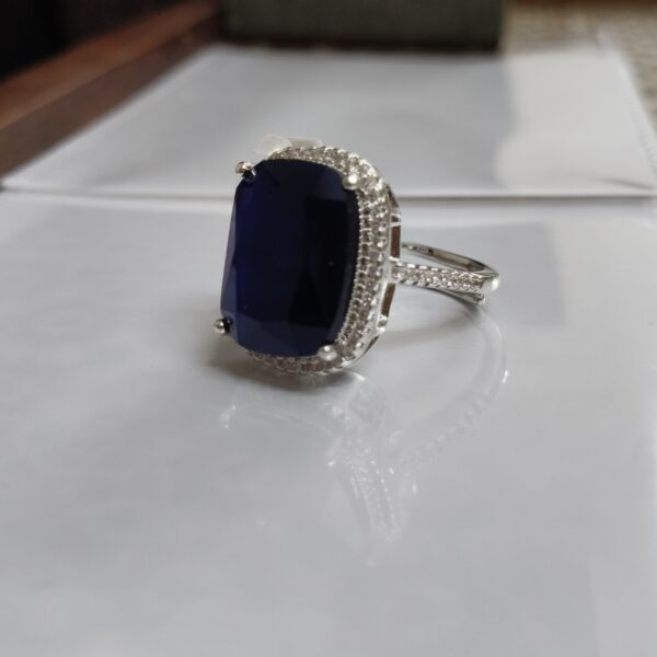 Royal Blue Sapphire Radiance Ring