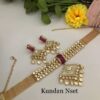Elegant Kundan Mesh Choker Set