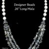 Elegant Grey Bead & Pearl Mala