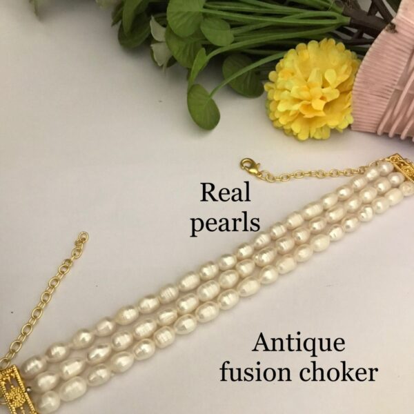 Antique Fashion Chokar Real Pearls
